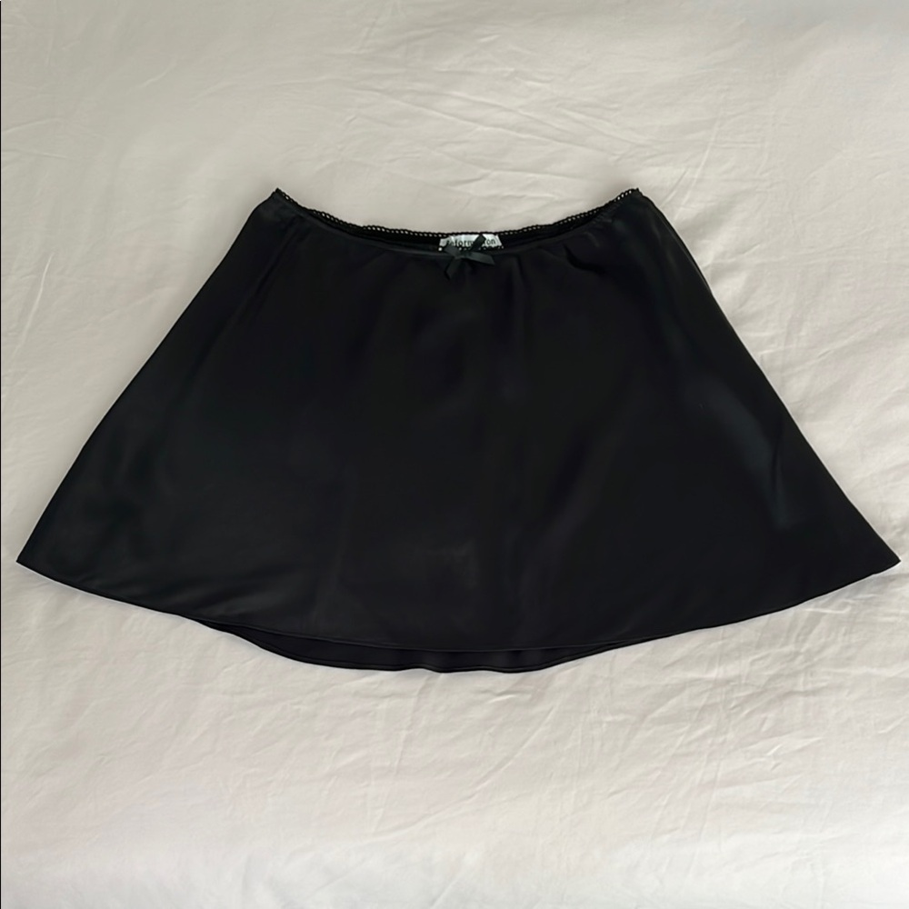 Reformation Black Skater Skirt